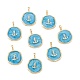 Brass Enamel Pendants(KK-A155-10G)-2