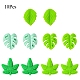 10Pcs 5 Styles Maple Leaf Silicone Beads(SIL-YW0001-42)-2