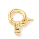 Brass Micro Pave Clear Cubic Zirconia Twister Clasps(KK-Q772-14G)-2