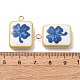 Printed Alloy with Acrylic Pendants(AL-CBAE25B-02A-G)-2