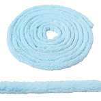 5M Velvet Ribbon, Faux Rabbit Fur Ribbon, Round, Light Sky Blue, 3/4 inch(20mm), about 5.47 Yards(5m)/Set(AJEW-GF0010-12D)