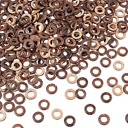 Coconut Linking Rings, Round Ring, Coconut Brown, 15x2.5mm, Inner Diameter: 8.5mm(COCO-WH0001-01A)