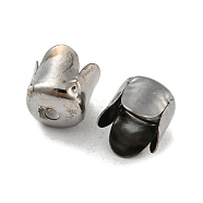 Iron Bead Caps, Flower, Black, 6.5x7mm, Hole: 1mm(IFIN-E015Y-B)