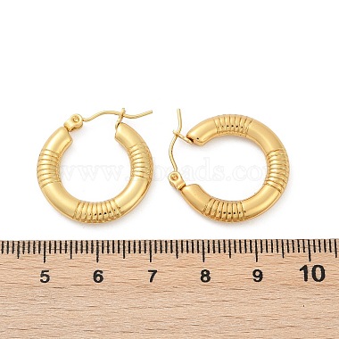 304 Stainless Steel Hoop Earrings for Women(EJEW-U046-03G)-5