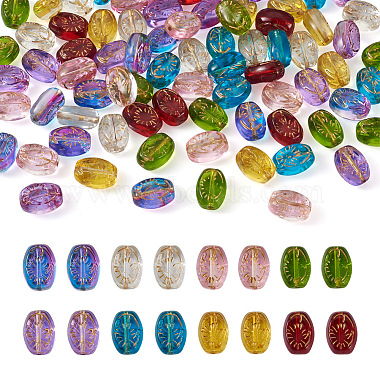 cheriswelry 96шт 8 цвета прозрачные стеклянные бусины нити(GLAA-CW0001-04)-2