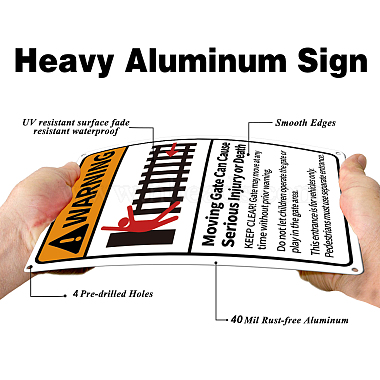 уф-защищенный и водонепроницаемый алюминиевый предупреждающие знаки(AJEW-WH0111-K23)-4