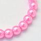 Baking Painted Pearlized Glass Pearl Round Bead Strands(X-HY-Q330-8mm-68)-2