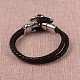 Braided Leather Cord Bracelets(BJEW-L605-35)-2