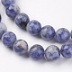 Brins de perles de jaspe de tache bleue naturelle(G-R193-15-6mm)-5