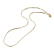 Brass Snake Chain Necklaces(X-NJEW-I247-03G)-1