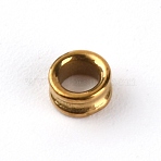 Porcelain Guides Ring, Fishing Accessory, Golden, 5x2.5mm, Hole: 3mm(FIND-WH0048-26C-G)