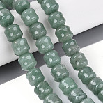 Natural Green Aventurine Beads Strands, Column, 9.5~10.5x9.5~10.5mm, Hole: 0.7~0.8mm, about 38~40pcs/strand, 15.35~15.94 inch(39~40.5cm)(G-N353-06A-11)