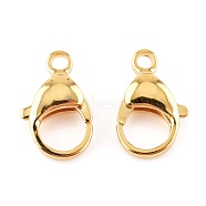 304 Stainless Steel Lobster Claw Clasps, Parrot Trigger Clasps, Real 24K Gold Plated, 16x10.5x4.7mm, Hole: 2.2mm(X-STAS-AB16-G)
