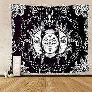 The Sun Altar Wiccan Witchcraft Polyester Decoration Backdrops, Universe Planet Theme Photography Background Banner Decoration for Party Home Decoration, White, 1500x2000mm(WICR-PW0001-31A-07)
