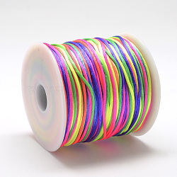Nylon Thread, Colorful, 2.5mm, about 32.81 Yards(30m)/Roll(NWIR-Q010B-C01)