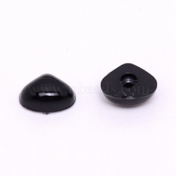 Plastic Doll Noses, Craft Eyes, for Crafts, Crochet Toy and Stuffed Animals, Triangle, Black, 7.5x9x4mm(DIY-WH0196-18B)