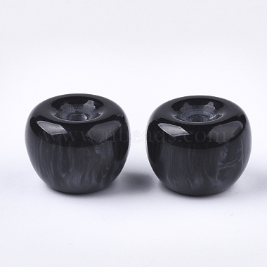 Black Fruit Resin Beads