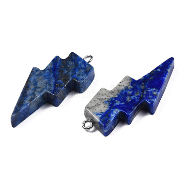 Natural Lapis Lazuli Pendants(G-N332-53-A01)-3