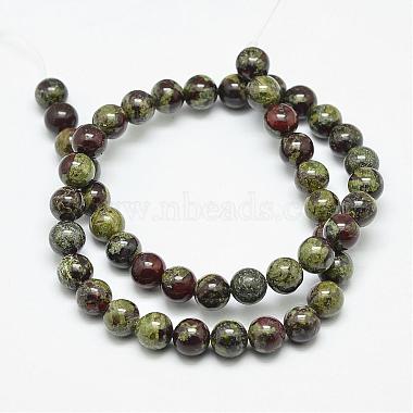 Natural Dragon Blood Beads Strands(G-N0224-01-8mm)-2