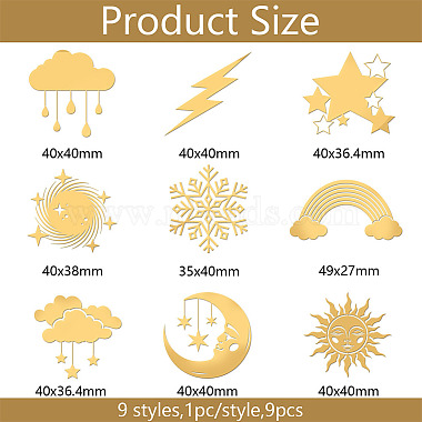 9Pcs 9 Styles Nickel Decoration Stickers(DIY-WH0450-048)-2