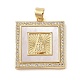 Brass Micro Pave Cubic Zirconia Pendants(KK-I712-52G-04)-1