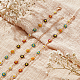 anattasoul 2шт. 2 браслет-цепочка и колье с эмалью и цветком ромашки(SJEW-AN0001-14)-7