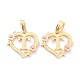 Real 18K Gold Plated Brass  Pendants(KK-J042-43G-T)-1