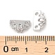 Brass Micro Pave Clear Cubic Zirconia Slide Charms(KK-P239-16P)-3