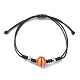 Acrylic Sports Ball Braided Bead Bracelets(BJEW-TA00331)-2