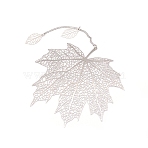 Stainless Steel Bookmarks, Hollow Maple Leaf, Stainless Steel Color, 144x75x3mm(STAS-WH0019-02)
