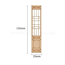 Wood Screen Ornaments, Micro Landscape Home Dollhouse Accessories, Pretending Prop Decorations, Rectangle, 125x25x2mm(PW-WG22423-09)