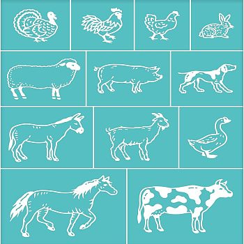 Self-Adhesive Silk Screen Printing Stencil, for Painting on Wood, DIY Decoration T-Shirt Fabric, Turquoise, Sun Pattern, 220x280mm