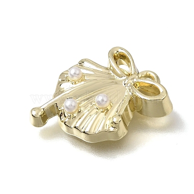 Brass & Plastic Pearl Pendants(PL-CBAE379-07LG-B)-2