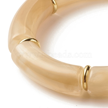 Bracelets extensibles en perles de tube acrylique(X-BJEW-JB07774-02)-4