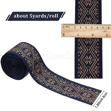 Ethnic style Embroidery Polyester Ribbons(OCOR-GF0002-24B)-2