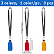 3Pcs Alloy Neoprene Keychains(KEYC-GF0001-28A)-2