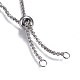 Non-Tarnish Adjustable 304 Stainless Steel Rolo Chains Slider Bracelet(BJEW-L653-003P-B)-3