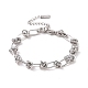 Non-Tarnish 304 Stainless Steel Knot Link Chain Bracelet for Men Women(BJEW-E020-01P)-1