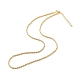 Brass Twist Rope Chains Necklace for Women(X-NJEW-P265-15G)-2