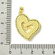 Mother's Day Real 18K Gold Plated Brass Micro Pave Clear Cubic Zirconia Pendants(KK-H472-13G-01)-3