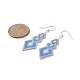 Glass Seed Braided Rhombus Dangle Earrings(EJEW-MZ00029)-3