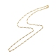 Brass Figaro Chains Necklace for Women(X-NJEW-P265-28G)-2