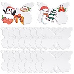 40Pcs Transparent Acrylic Boards, DIY Craft Supplies, Butterfly, Clear, 39.5x55x1mm, Hole: 2.5mm, 40pcs/box(FIND-SC0005-53)