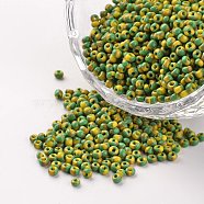 12/0 Opaque Colours Seep Glass Beads, Round Seed Beads, Colorful, 1.5~2x2mm, Hole: 0.5mm, about 22500pcs/450g(SEED-M008-C27)