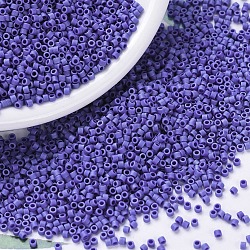 MIYUKI Delica Beads, Cylinder, Japanese Seed Beads, 11/0, (DB0361) Matte Opaque Cobalt Luster, 1.3x1.6mm, Hole: 0.8mm, about 2000pcs/10g(X-SEED-J020-DB0361)
