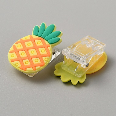 かわいいフルーツのシリコン＆プラスチッククリップ(AJEW-WH0248-373I)-2