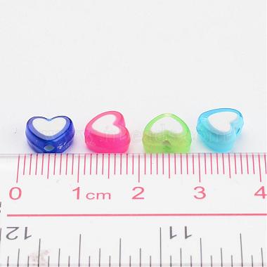 Transparent Heart Acrylic Beads(X-TACR-S117-M)-4