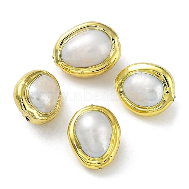 Oval Keshi Pearl Beads