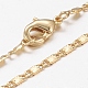 Brass Chain Necklaces(X-MAK-L009-17G)-1