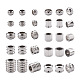50Pcs 10 Style 304 Stainless Steel Grooved Beads(STAS-FW0001-19)-1